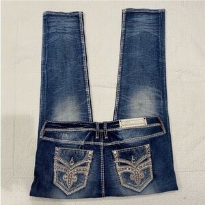 Rock Revival Crimson Mid-Rise Straight jeans Size 33